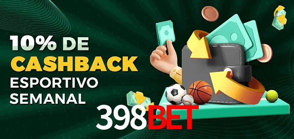 10% de bônus de cashback na 398bet